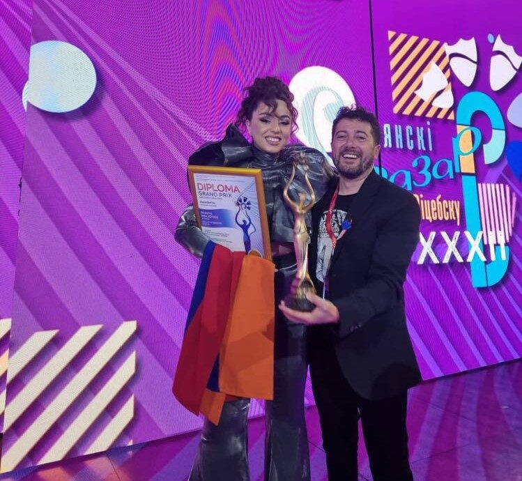 Մաշա Մնջոյանը «Սլավյանսկի բազար 2023» մրցույթում արժանացավ Գրան Պրի մրցանակի