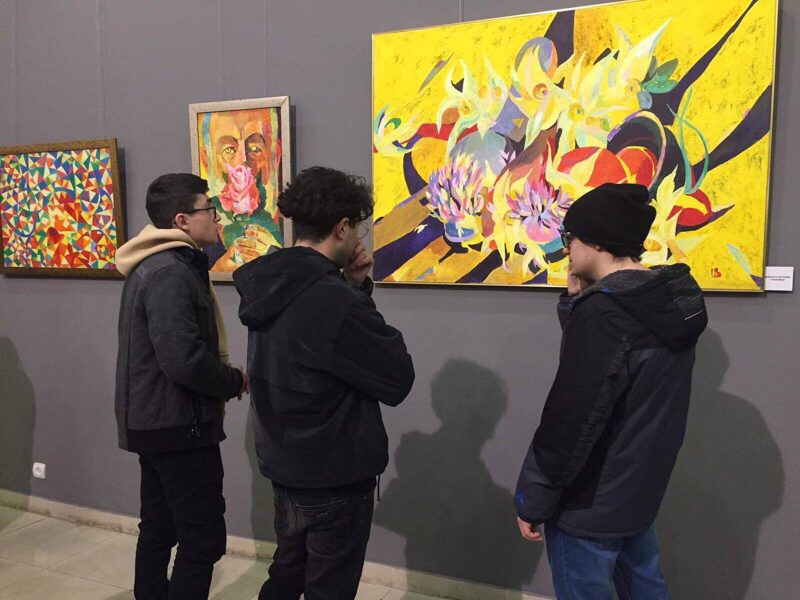 Ազնավուր քոլեջի ուսանողներն այցելել էին Նկարիչների միություն