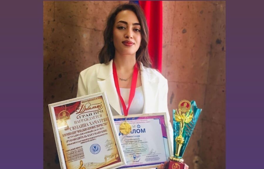 «Ազնավուր» քոլեջի ուսանողուհին երկու միջազգային մրցույթներից վերադարձել է գլխավոր մրցանակներով